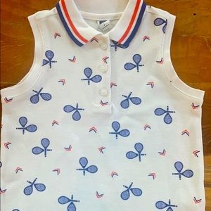 NWT Janie and Jack Sleeveless Tennis Polo, size 5